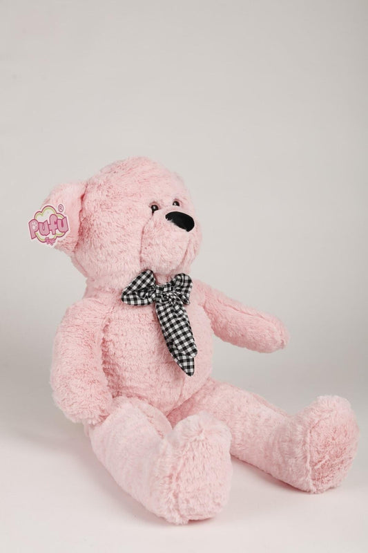 75 Cm Peluş Kurdeleli Ayı