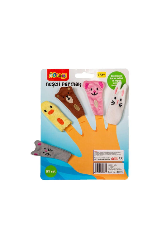 Peluş Parmak Kukla Oyuncak 5'li