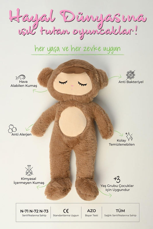 Peluş Uyuyan Bebek Serisi Uyku Arkadaşı 45 Cm