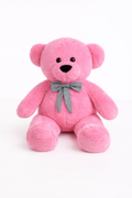100 Cm Peluş Büyük Kurdelalı Ayı Pembe