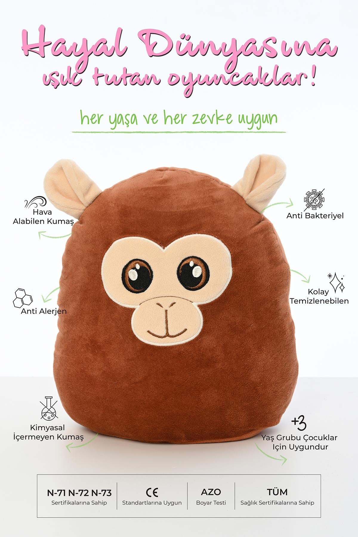 30 CM FİGÜRLÜ PELUŞ YASTIK SERİSİ