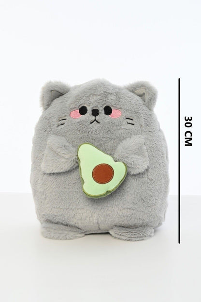 30 Cm Yumuşak Avakadolu Kedi Peluş Oyuncak Oyun Arkadaşı