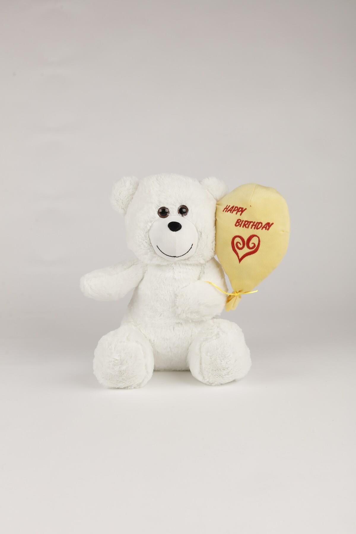 40 Cm Peluş Iyiki Doğdun Balonlu Ayıcık
