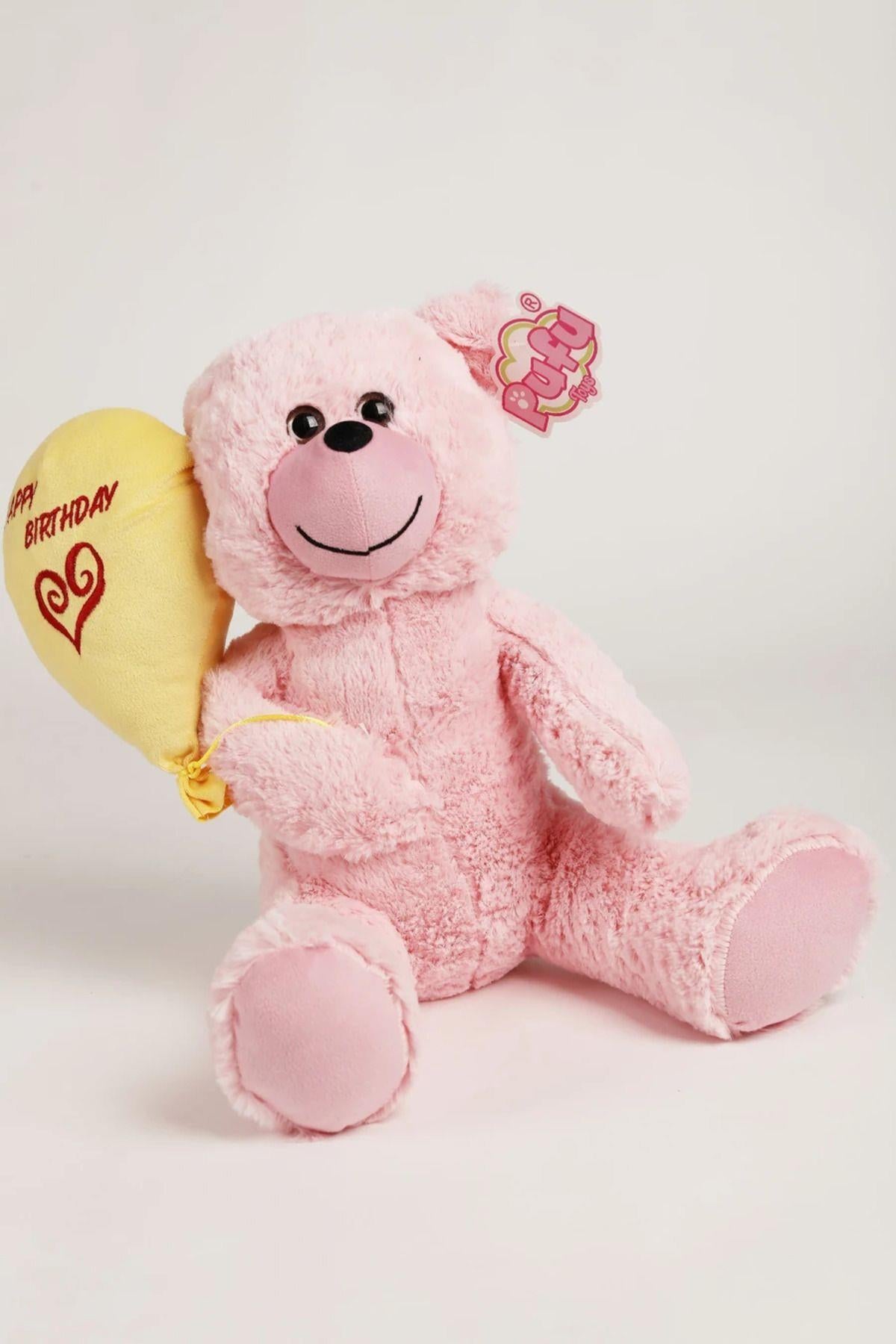 40 Cm Peluş Iyiki Doğdun Balonlu Ayıcık
