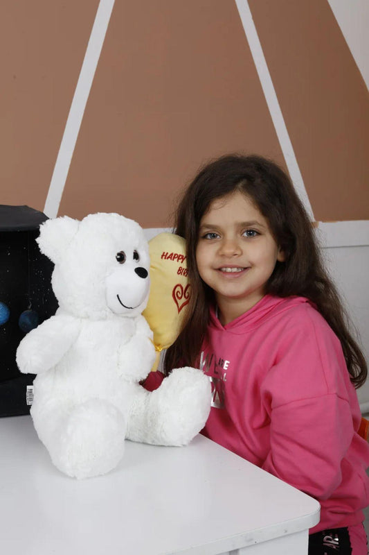 40 Cm Peluş Iyiki Doğdun Balonlu Ayıcık