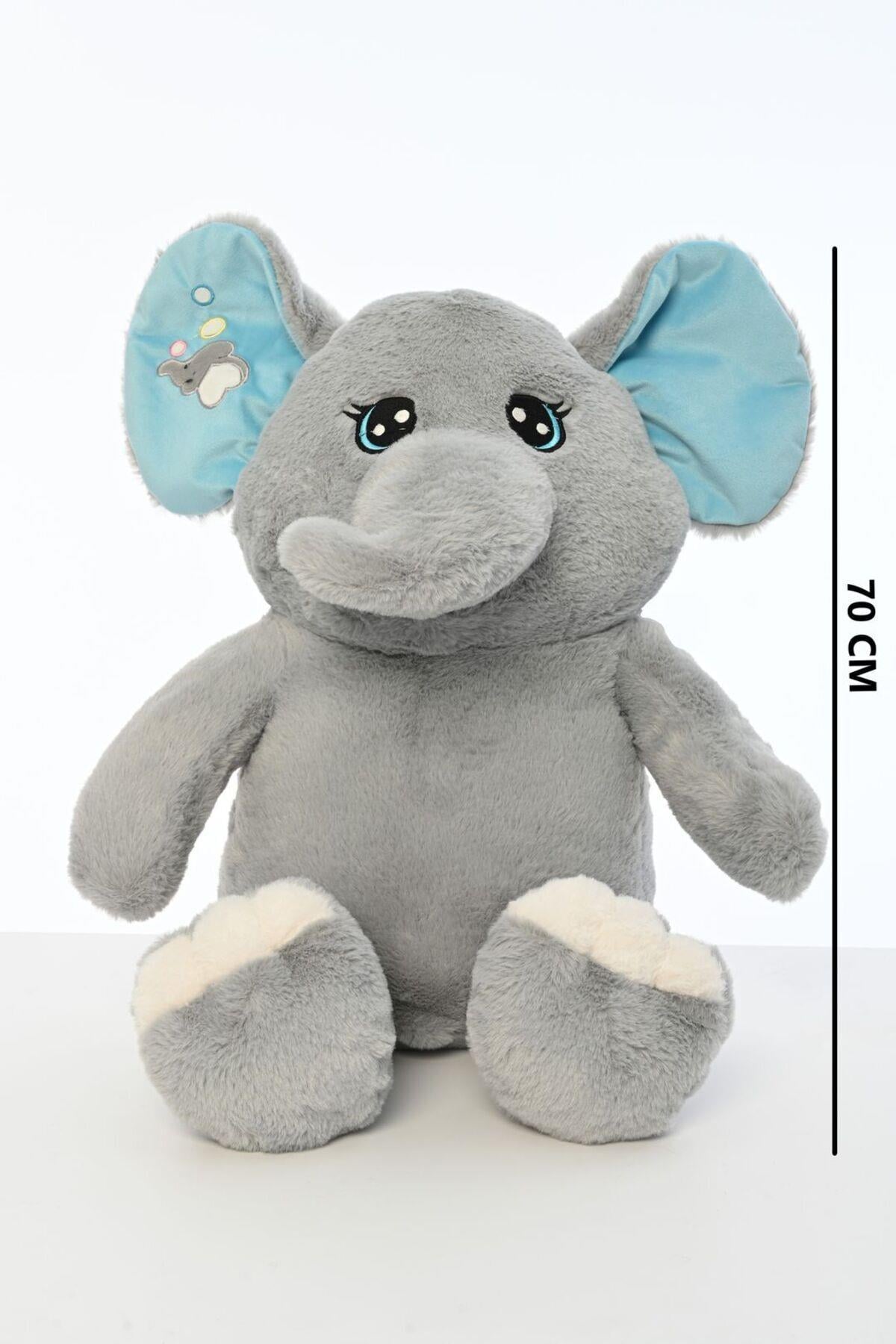 70 CM BÜYÜK KULAKLI FİL PELUŞ UYKU ARKADAŞI