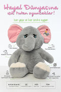 70 CM BÜYÜK KULAKLI FİL PELUŞ UYKU ARKADAŞI