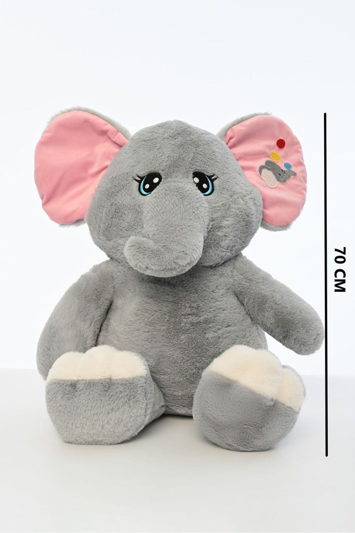 70 CM BÜYÜK KULAKLI FİL PELUŞ UYKU ARKADAŞI