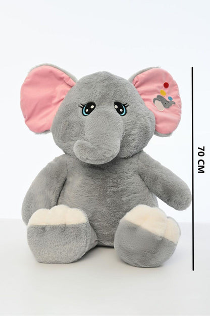 70 CM BÜYÜK KULAKLI FİL PELUŞ UYKU ARKADAŞI