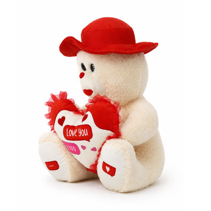Kırmızı Şapkalı 45cm Peluş Ayıcık