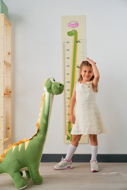 Dinozor Peluş Yastık Oyuncak 1 Metre-Yeşil