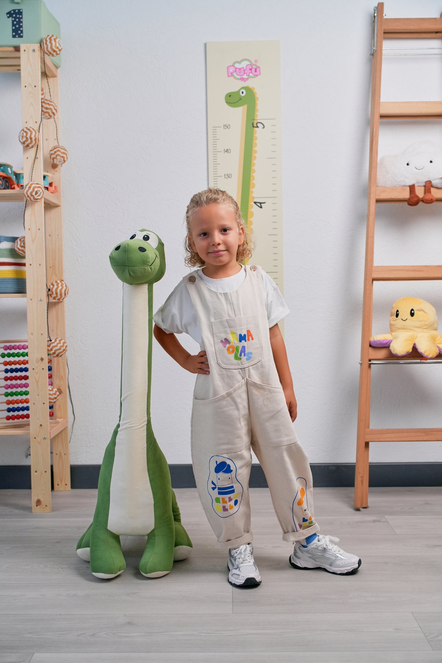 Dinozor Peluş Yastık Oyuncak 1 Metre-Yeşil