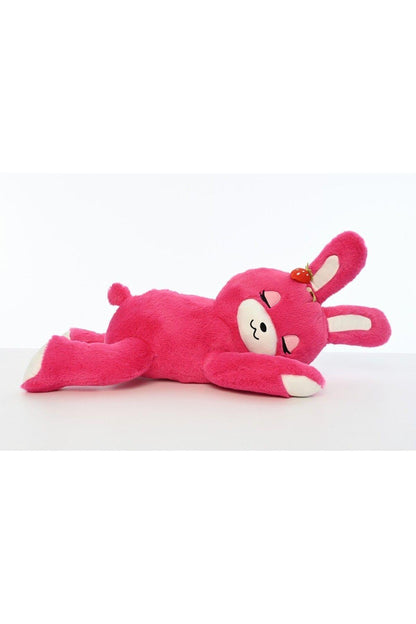 Peluş Çilekli Uzanan Tavşan (65 CM)