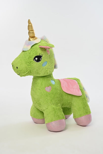 Peluş Dolgulu Boynuzlu Ve Kanatlı Dev Unicorn Yastık Oyun Arkadaşı 100 Cm