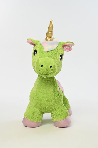 Peluş Dolgulu Boynuzlu Ve Kanatlı Dev Unicorn Yastık Oyun Arkadaşı 100 Cm