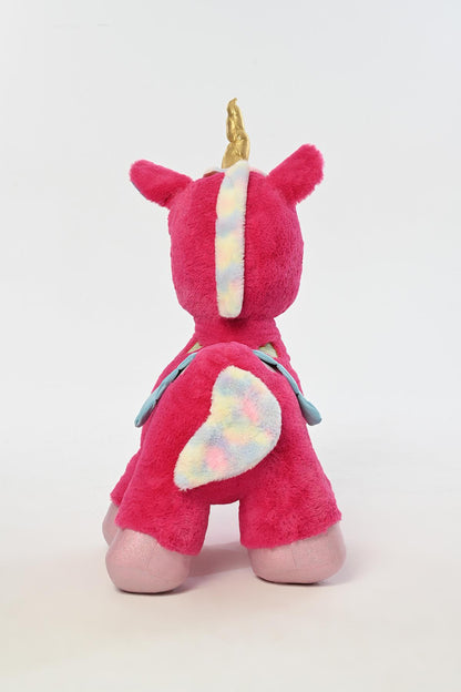Peluş Dolgulu Boynuzlu Ve Kanatlı Dev Unicorn Yastık Oyun Arkadaşı 100 Cm