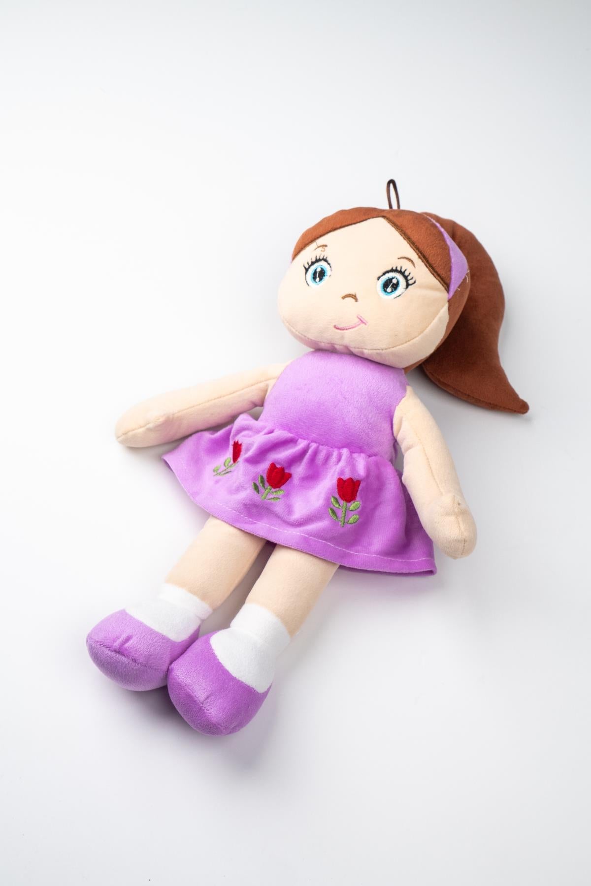 Peluş Kelebek Bebek Oyuncak Mor Etekli Oyun Ve Uyku Arkadaşı 45 Cm