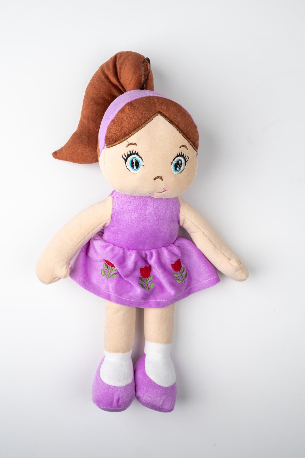 Peluş Kelebek Bebek Oyuncak Mor Etekli Oyun Ve Uyku Arkadaşı 45 Cm