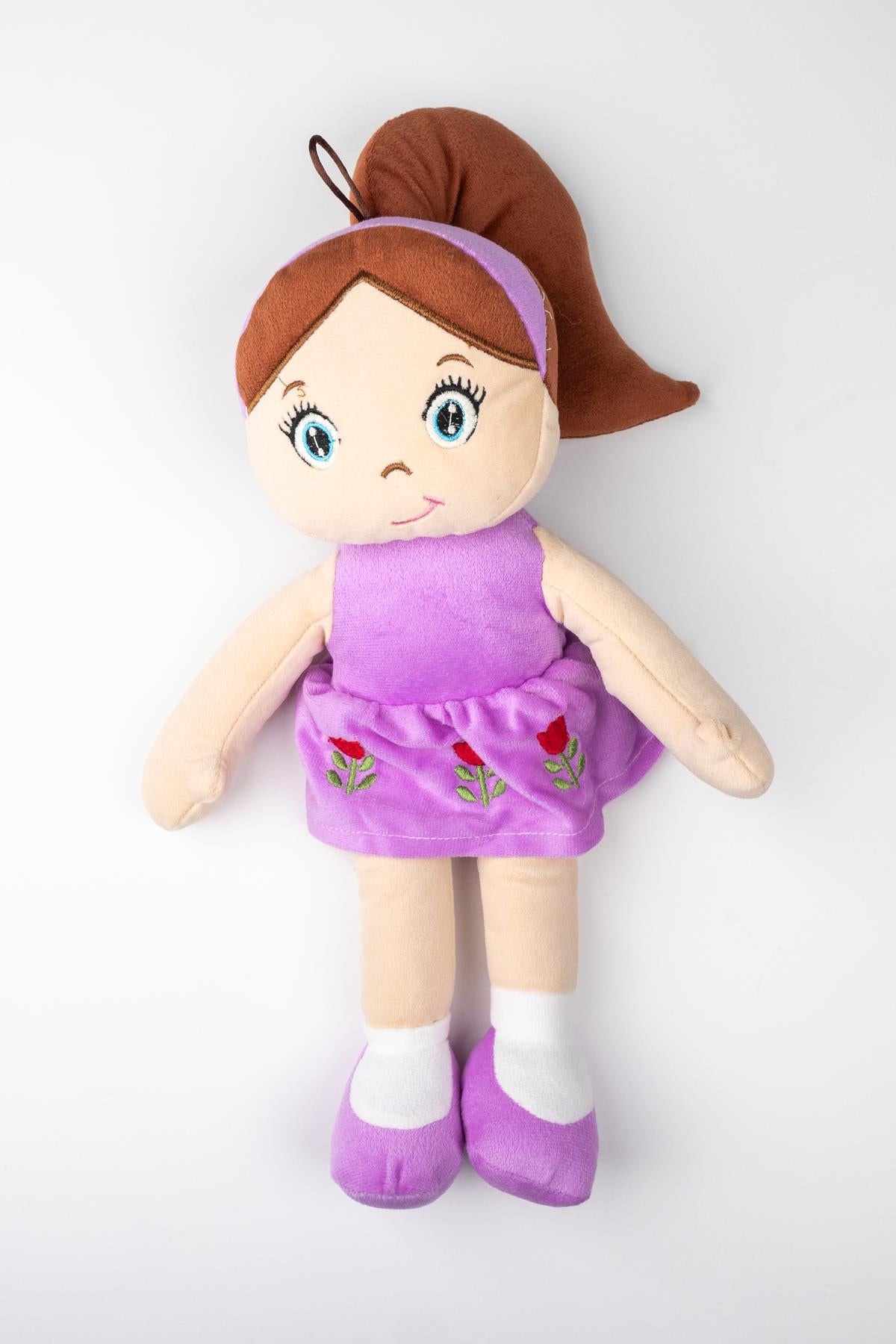 Peluş Kelebek Bebek Oyuncak Mor Etekli Oyun Ve Uyku Arkadaşı 45 Cm
