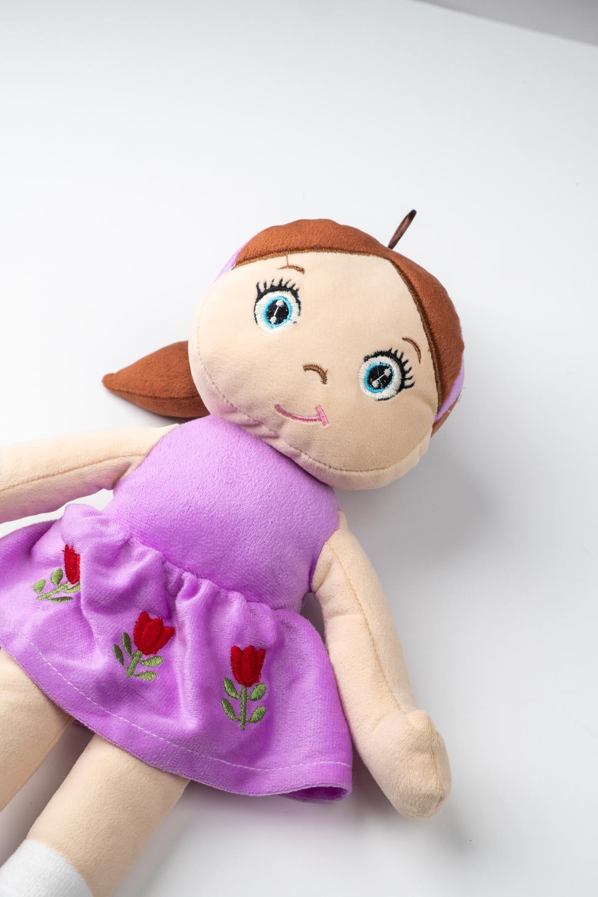 Peluş Kelebek Bebek Oyuncak Mor Etekli Oyun Ve Uyku Arkadaşı 45 Cm