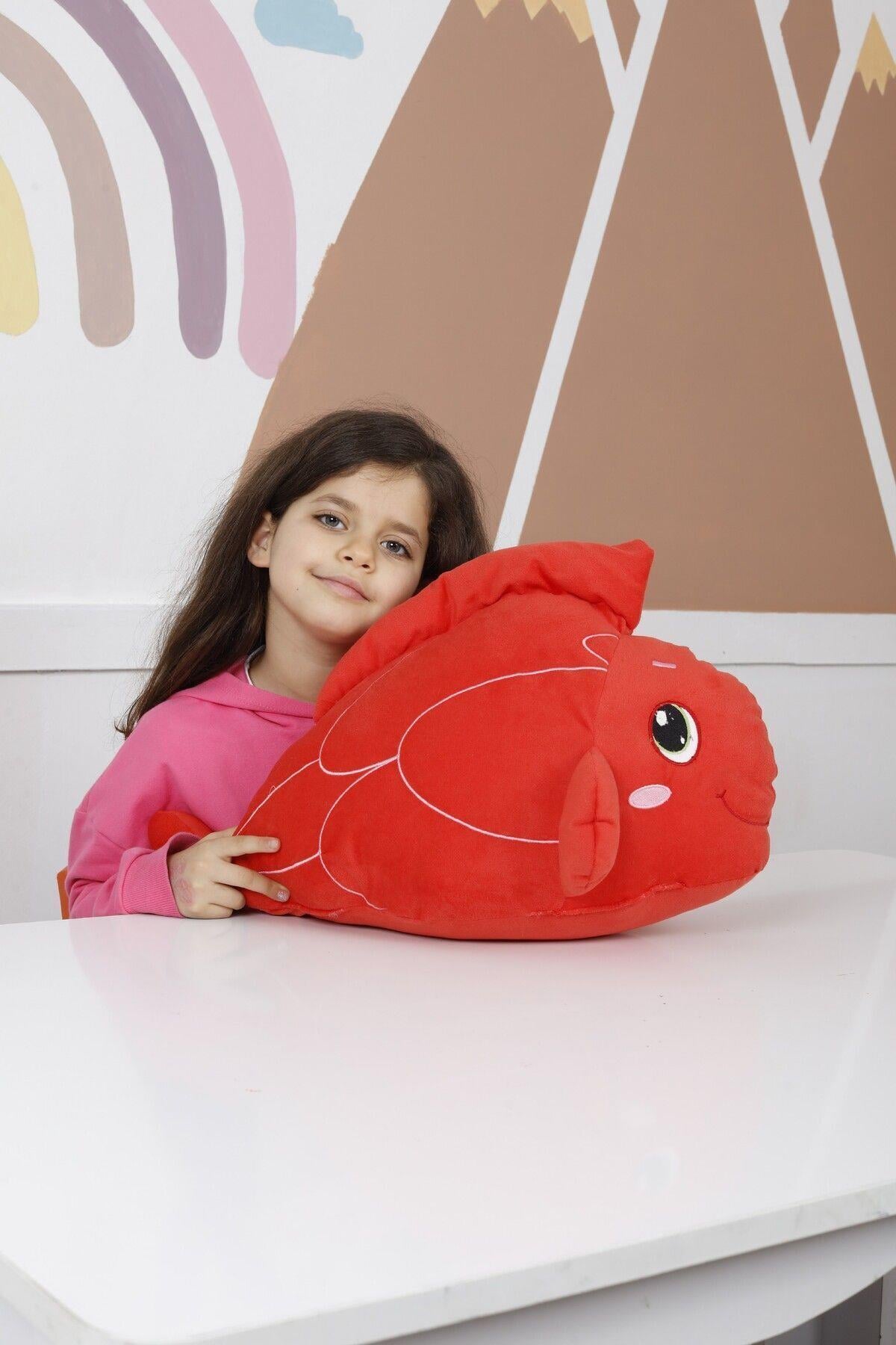 Peluş Kırmızı Balık 60 Cm