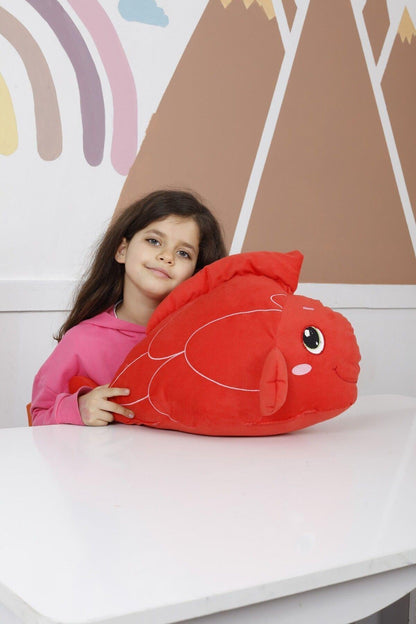 Peluş Kırmızı Balık 60 Cm