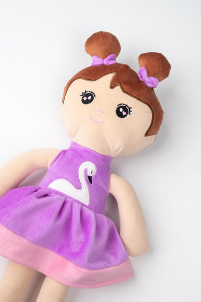 Peluş Prenses Bebek Oyuncak Pembe Etekli Oyun Ve Uyku Arkadaşı 45 Cm