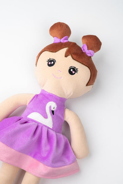 Peluş Prenses Bebek Oyuncak Pembe Etekli Oyun Ve Uyku Arkadaşı 45 Cm