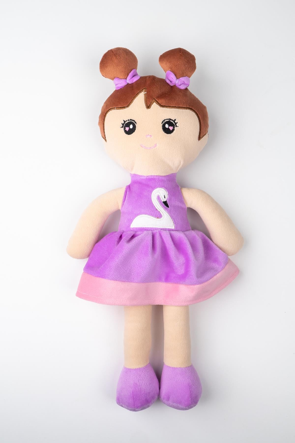 Peluş Prenses Bebek Oyuncak Pembe Etekli Oyun Ve Uyku Arkadaşı 45 Cm