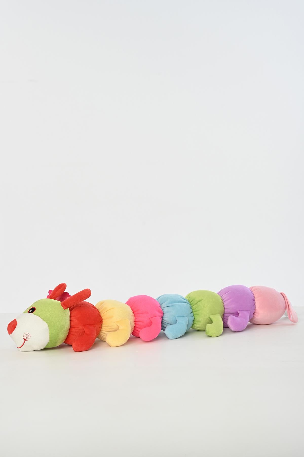 Peluş Renkli Tırtıl Oyuncak Oyun Ve Uyku Arkadaşı 100 Cm