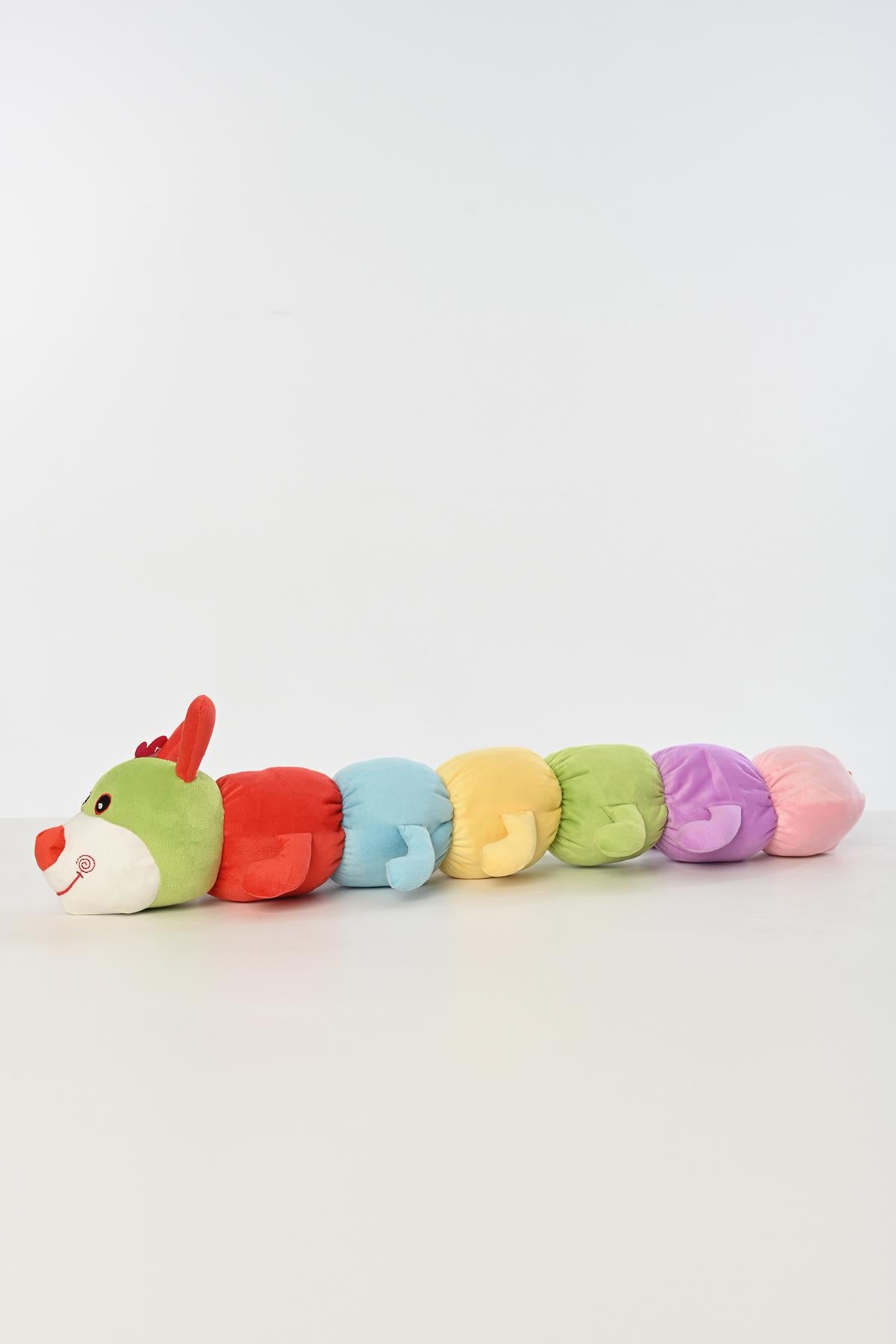 Peluş Renkli Tırtıl Oyuncak Oyun Ve Uyku Arkadaşı 75 Cm