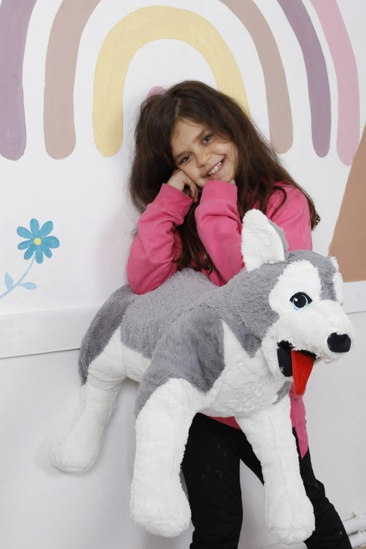 Peluş Uzanan Kurt 80 Cm, Oyuncak