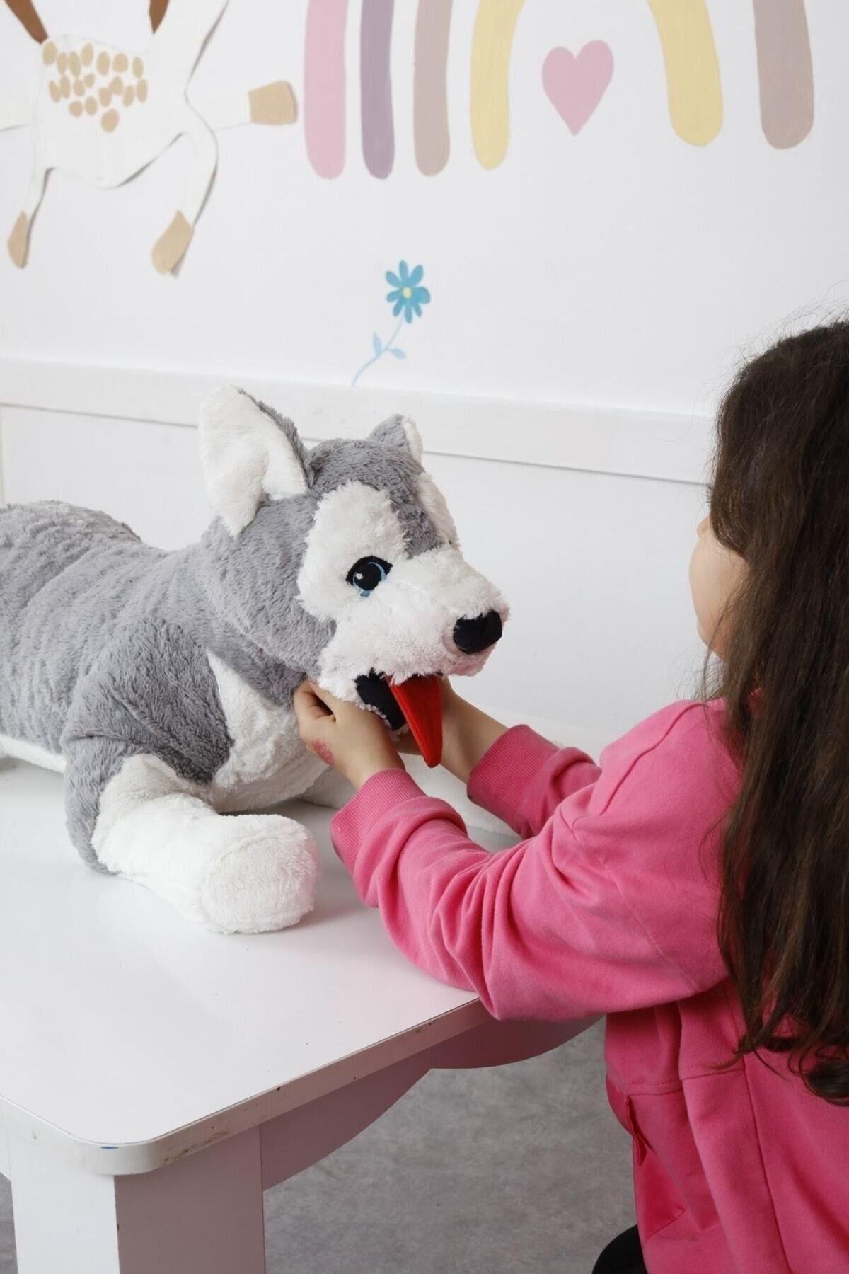 Peluş Uzanan Kurt 80 Cm, Oyuncak