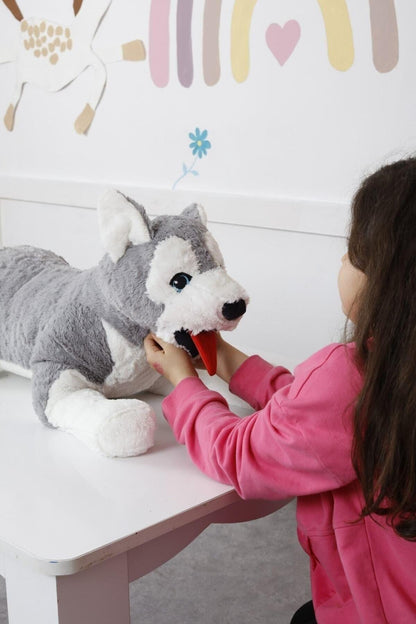 Peluş Uzanan Kurt 80 Cm, Oyuncak