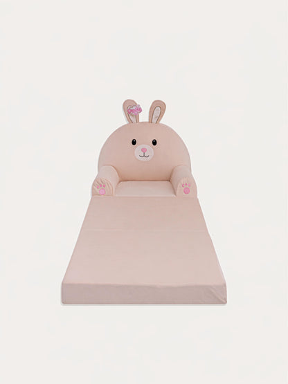 Portatif, Yıkanabilir, Katlanabilir Peluş Çocuk Koltuğu 120 Cm Tavşan