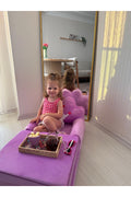 Portatif, Yıkanabilir, Katlanabilir Peluş Çocuk Koltuğu 120 Cm