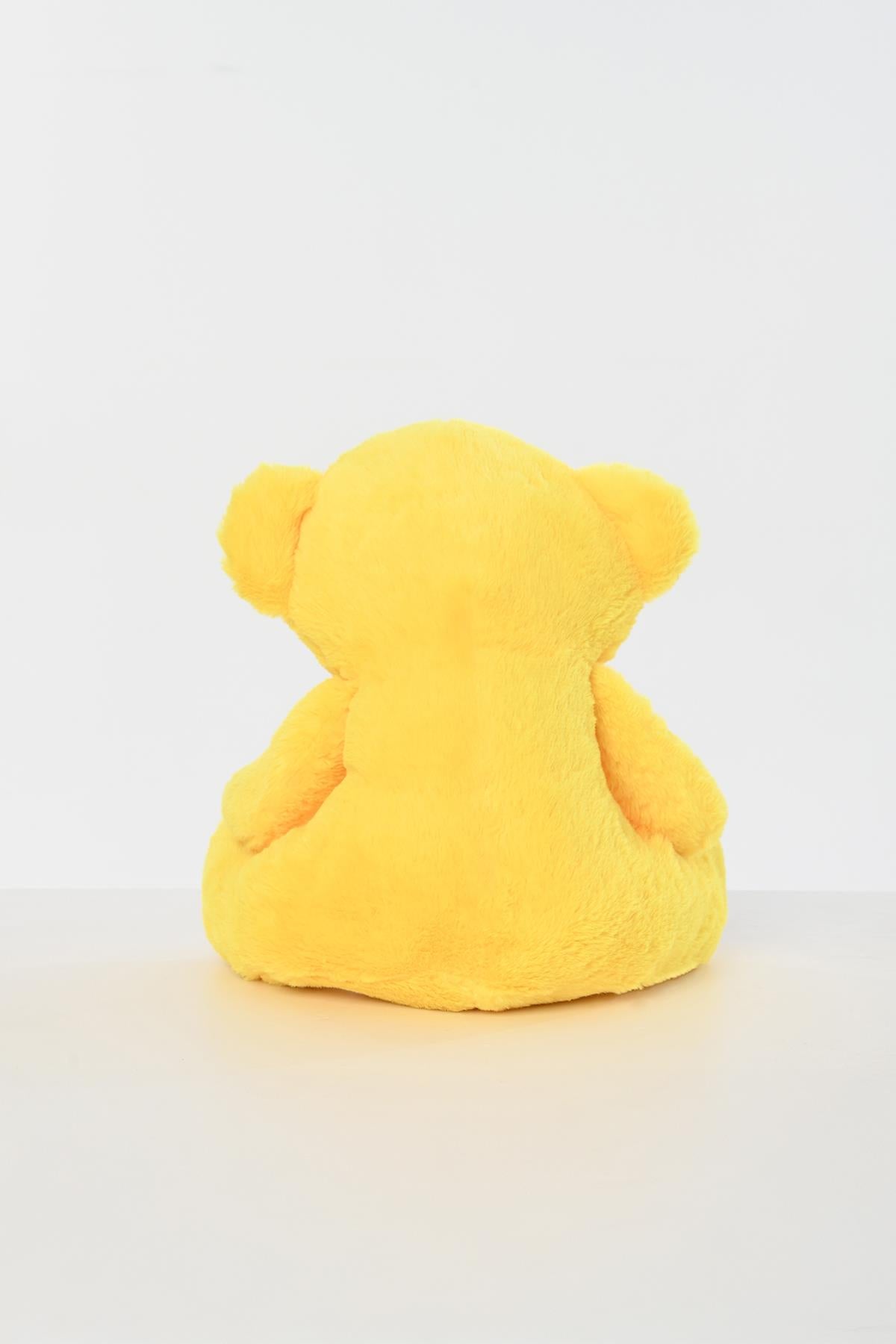 Renkli Göbekli Kurdelalı Peluş Ayıcık Uyku Arkadaşı 40 cm