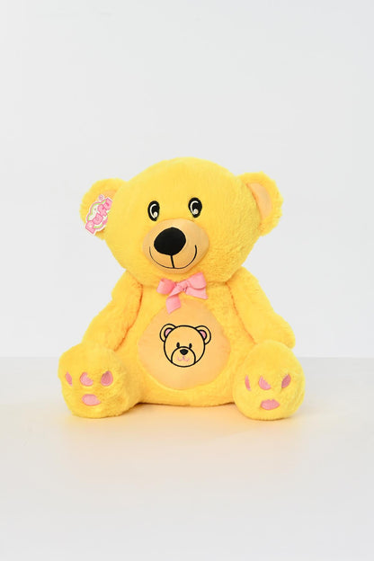 Renkli Göbekli Kurdelalı Peluş Ayıcık Uyku Arkadaşı 40 cm