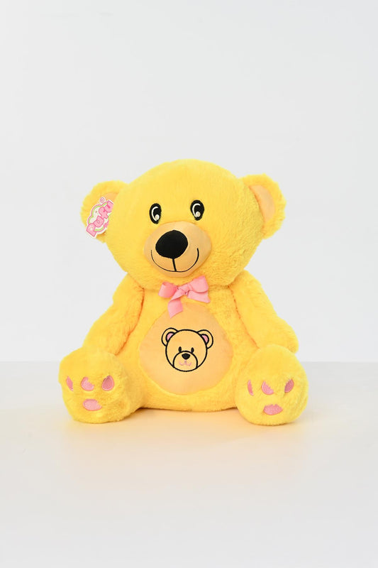 Renkli Göbekli Kurdelalı Peluş Ayıcık Uyku Arkadaşı 40 cm