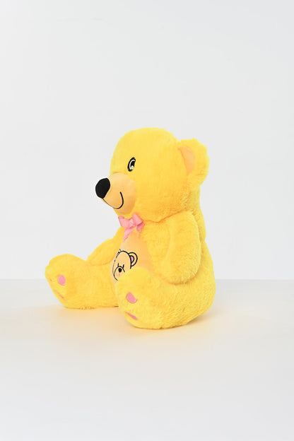 Renkli Göbekli Kurdelalı Peluş Ayıcık Uyku Arkadaşı 40 cm