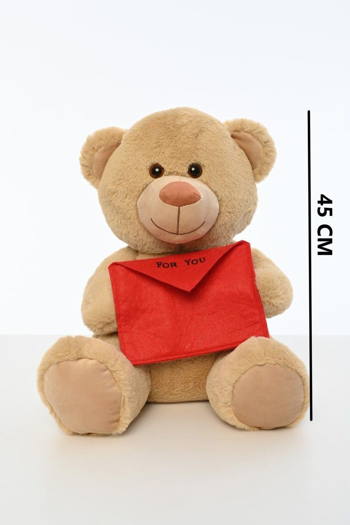 Sevgiliye Özel Hediye Mektuplu Ayıcık 45 Cm
