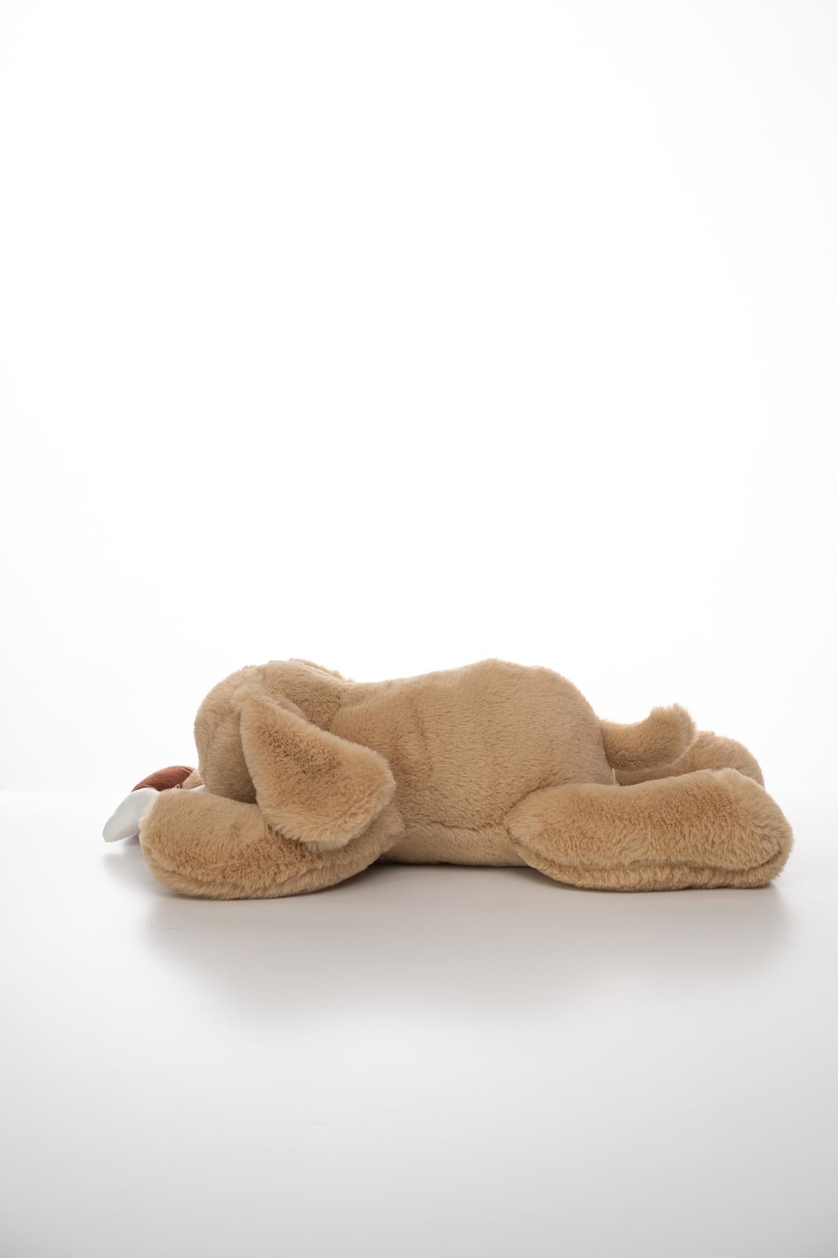 Sevimli Peluş Dolgulu Uzanan Kemikli Köpek 50 Cm