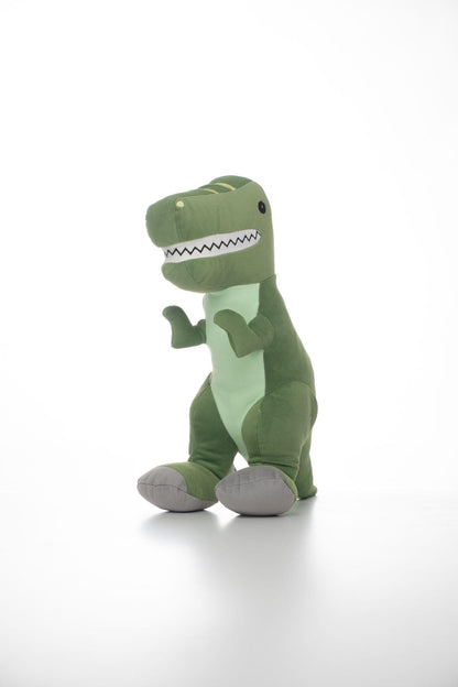 Sevimli Yeşil Dinozor, Tirex Peluş Oyuncak - Yumuşak Ve Eğlenceli Oyun Arkadaşı 40 Cm