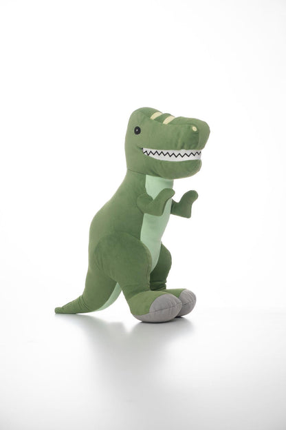 Sevimli Yeşil Dinozor, Tirex Peluş Oyuncak - Yumuşak Ve Eğlenceli Oyun Arkadaşı 40 Cm