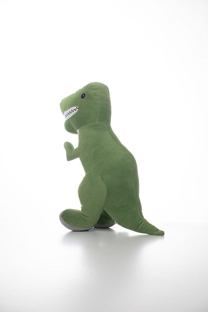 Sevimli Yeşil Dinozor, Tirex Peluş Oyuncak - Yumuşak Ve Eğlenceli Oyun Arkadaşı 40 Cm