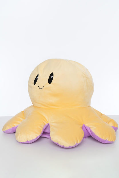 Sevimli Yüz Değiştiren Ahtapot -Lila Sarı