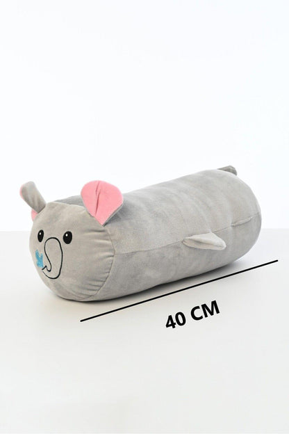 Tavşan Figürlü Peluş Oyuncak Yastık Yumuşak Ve Sevimli 40 Cm Rulo Peluş Oyuncak