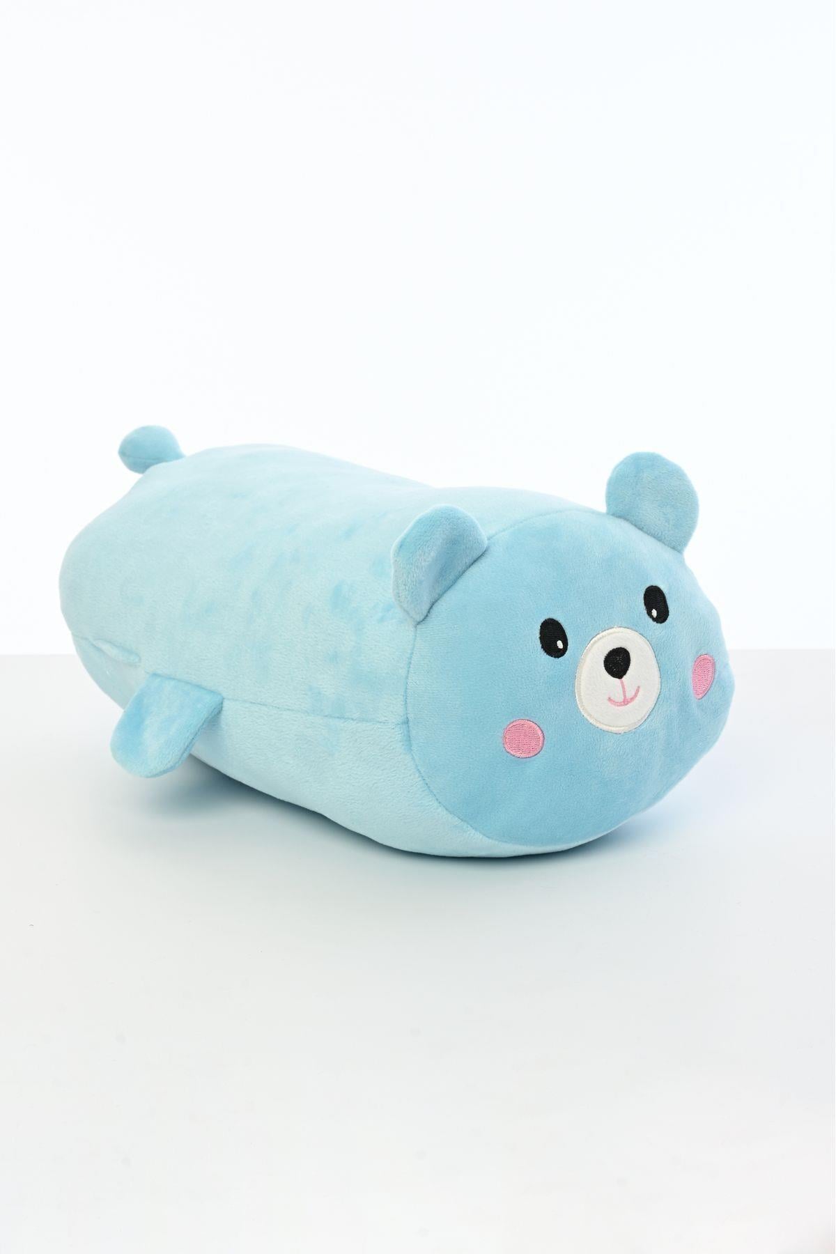 Tavşan Figürlü Peluş Oyuncak Yastık Yumuşak Ve Sevimli 40 Cm Rulo Peluş Oyuncak