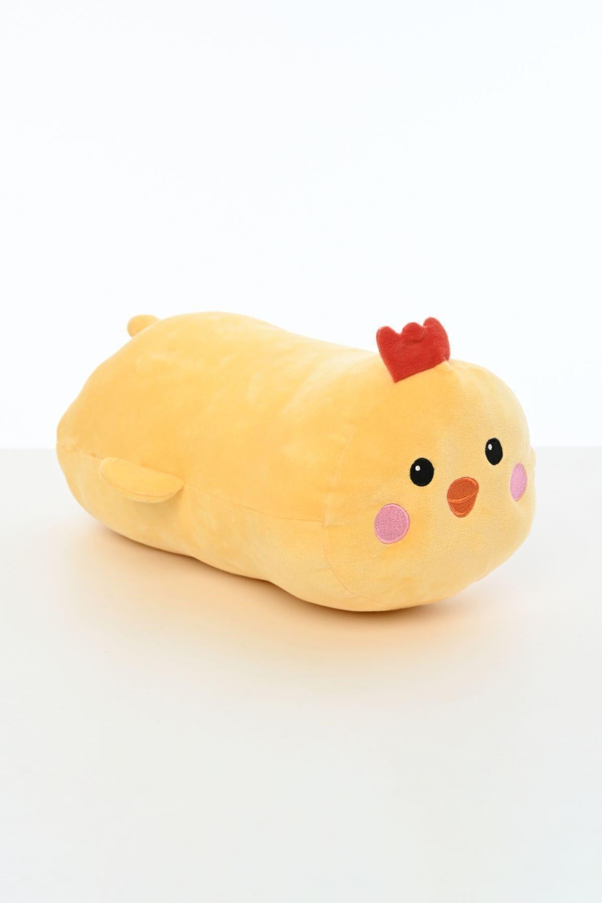 Tavşan Figürlü Peluş Oyuncak Yastık Yumuşak Ve Sevimli 40 Cm Rulo Peluş Oyuncak