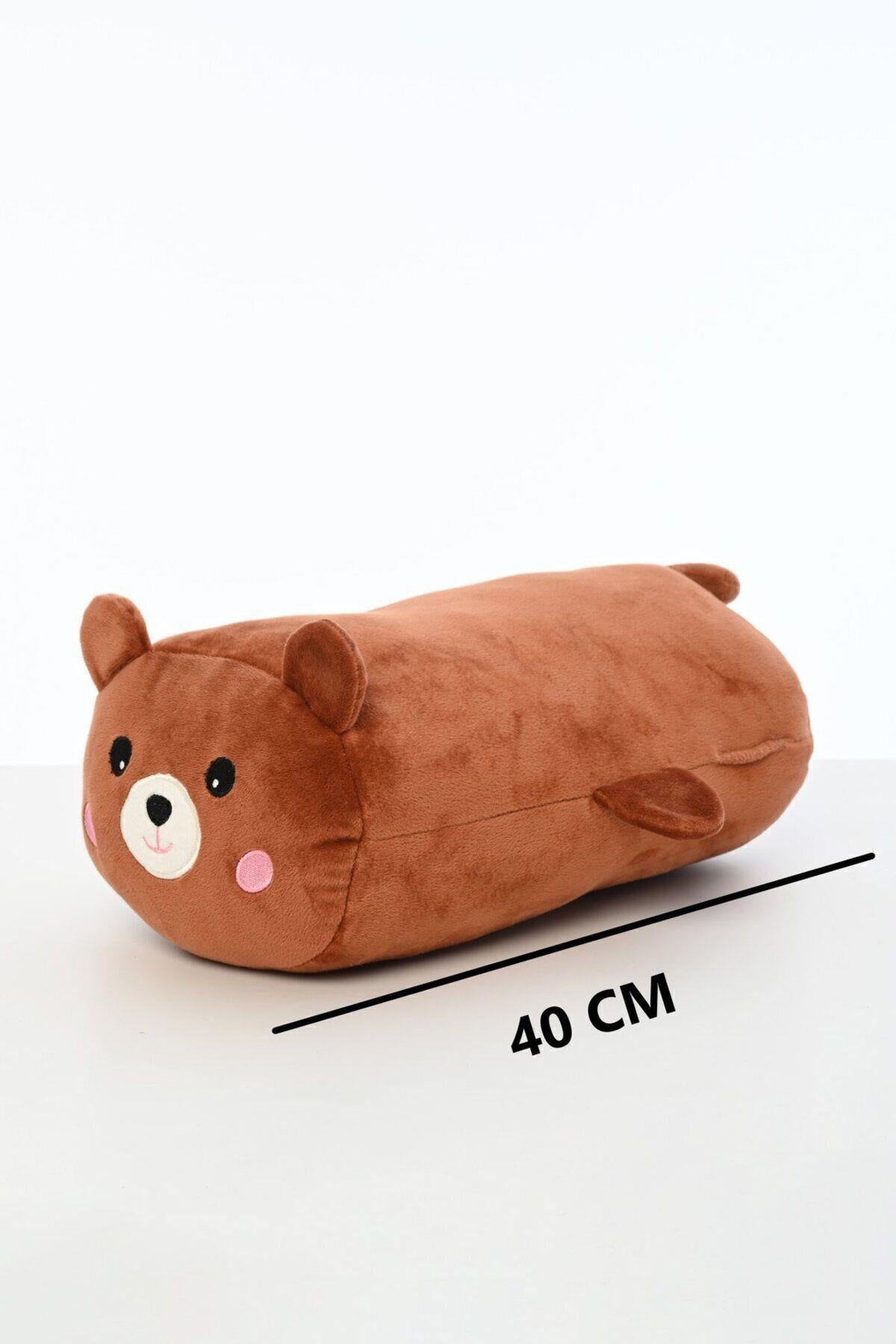 Tavşan Figürlü Peluş Oyuncak Yastık Yumuşak Ve Sevimli 40 Cm Rulo Peluş Oyuncak